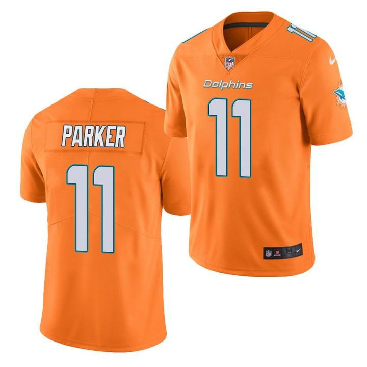 Men Miami Dolphins #11 DeVante Parker Nike Orange Color Rush Limited NFL Jersey->miami dolphins->NFL Jersey